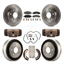 Load image into Gallery viewer, Front Rear Disc Brake Rotors Ceramic Pads And Drum Kit (9Pc) For GMC Sierra 1500