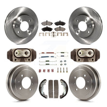 Load image into Gallery viewer, Front Rear Disc Brake Rotors Ceramic Pads And Drum Kit (9Pc) For Hyundai Elantra