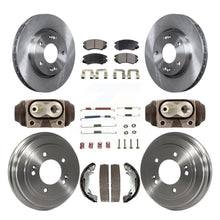 Load image into Gallery viewer, Front Rear Disc Brake Rotors Ceramic Pads And Drum Kit (9Pc) For Hyundai Elantra