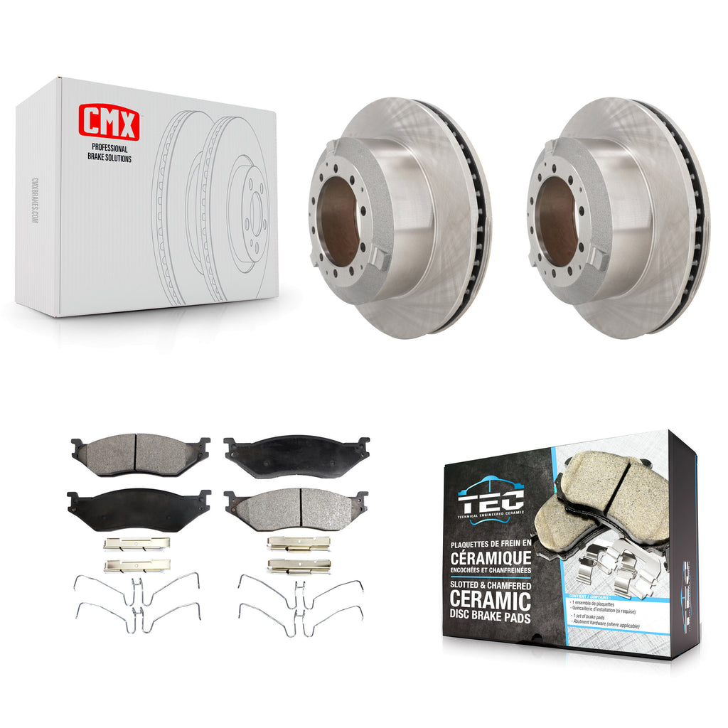 Front Brake Rotors Ceramic Pad Kit For International TerraStar IC Corporation AE