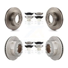 Charger l'image dans la galerie, Front Rear Brake Rotor And Ceramic Pad Kit For Ford F-450 Super Duty F-550 CF500