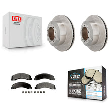 Charger l'image dans la galerie, Rear Brake Rotor &amp; Ceramic Pad Kit For Ram Dodge Sterling Truck 4500 5500 Bullet