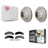 Rear Brake Rotor & Ceramic Pad Kit For Ram Dodge Sterling Truck 4500 5500 Bullet