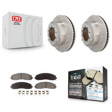 Charger l'image dans la galerie, Rear Brake Rotor &amp; Ceramic Pad Kit For 15-16 Ford F-350 Super Duty Cab Chassis