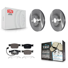Charger l'image dans la galerie, Front Disc Brake Rotors And Ceramic Pads Kit For Audi A4 Quattro K8T-104414