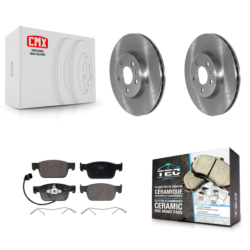 Front Brake Rotors & Ceramic Pad Kit For Audi A4 With 314mm Diameter Rotor