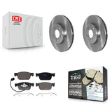 Front Brake Rotors & Ceramic Pad Kit For Audi A4 With 314mm Diameter Rotor
