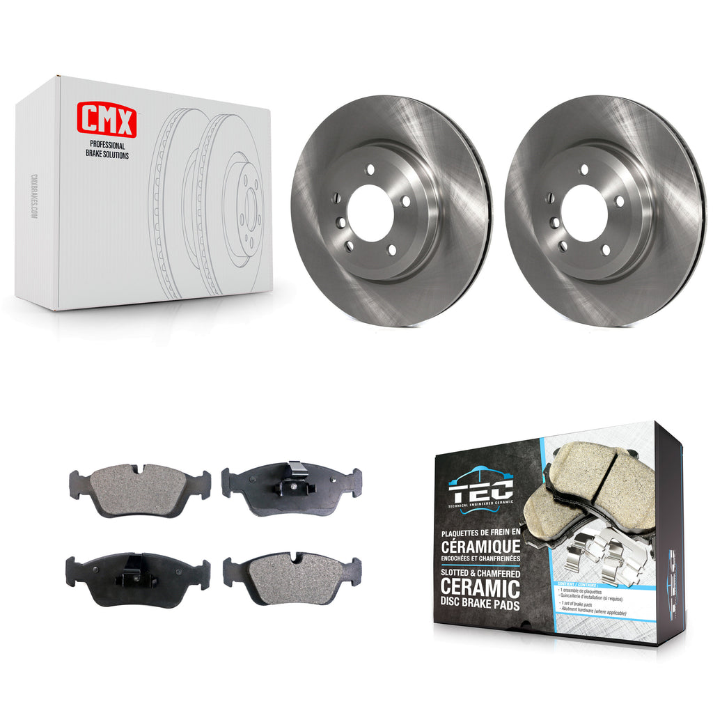 Front Brake Rotor & Ceramic Pad Kit For BMW 320i With 325mm Diameter K8T-104417