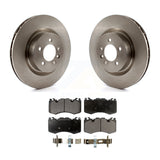 Front Disc Brake Rotors And Ceramic Pads Kit For 2016 Land Rover Range 3.0L