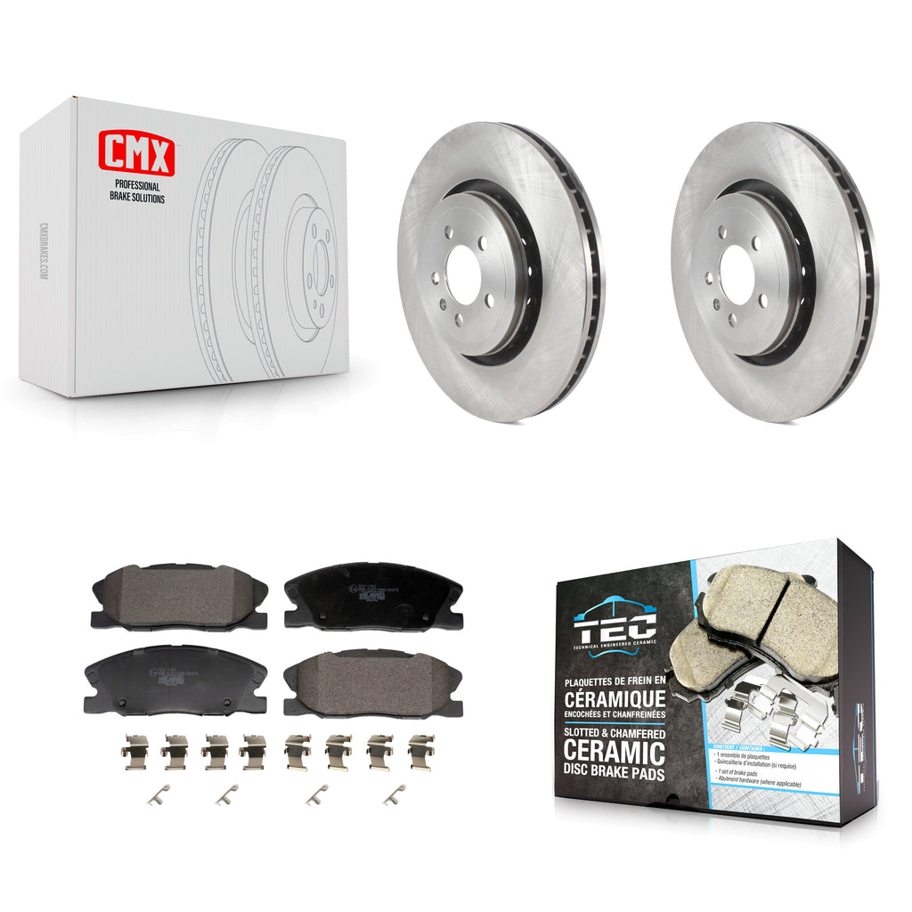 Front Disc Brake Rotors And Ceramic Pads Kit For Dodge Charger K8T-104420