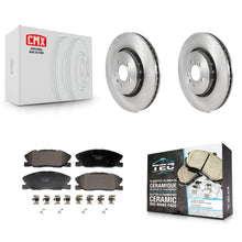 Charger l'image dans la galerie, Front Disc Brake Rotors And Ceramic Pads Kit For Dodge Charger K8T-104420