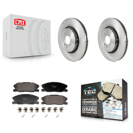 Front Disc Brake Rotors And Ceramic Pads Kit For Dodge Charger K8T-104420