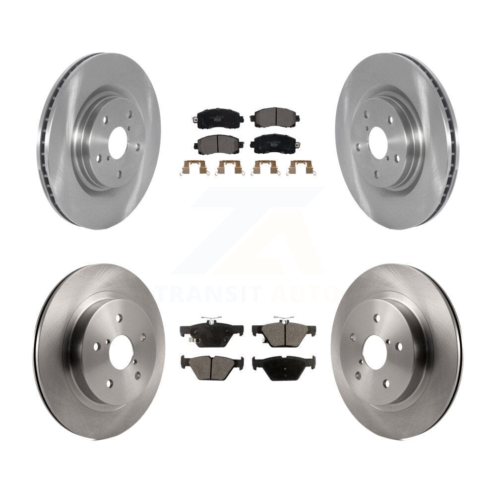 Front Rear Disc Brake Rotors And Ceramic Pads Kit For 2020-2022 Subaru Outback