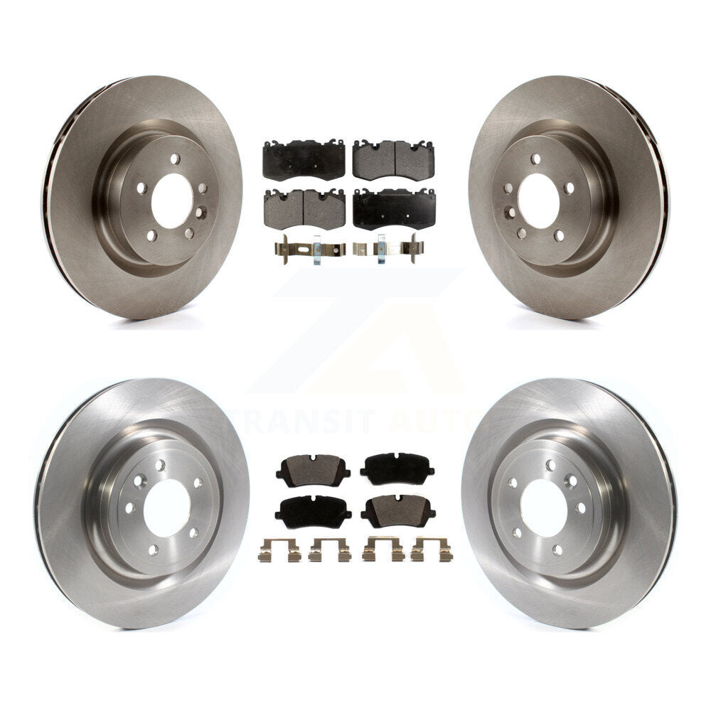 Front Rear Disc Brake Rotors And Ceramic Pads Kit For 2016 Land Rover Range 3.0L