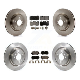 Front Rear Disc Brake Rotors And Ceramic Pads Kit For 2016 Land Rover Range 3.0L