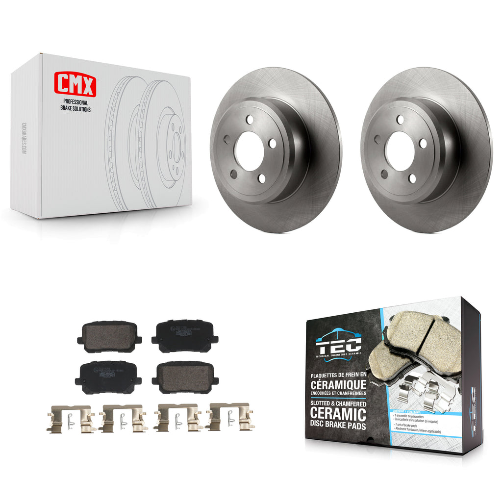 Rear Disc Brake Rotors And Ceramic Pads Kit For Dodge Charger K8T-104435