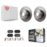 Rear Disc Brake Rotors And Ceramic Pads Kit For Dodge Charger K8T-104435