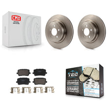 Charger l'image dans la galerie, Rear Brake Rotors &amp; Ceramic Pad Kit For 2020-2022 Dodge Charger Pursuit with RWD