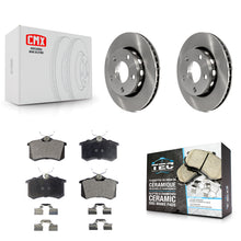 Charger l'image dans la galerie, Rear Brake Rotor Ceramic Pad Kit For 2002 Audi S4 With 256mm Diameter K8T-104439