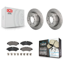 Charger l'image dans la galerie, Rear Brake Rotors &amp; Ceramic Pad Kit For Mercedes-Benz Sprinter 2500 Freightliner