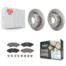 Rear Brake Rotors & Ceramic Pad Kit For Mercedes-Benz Sprinter 2500 Freightliner