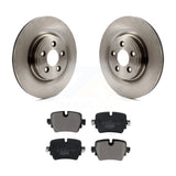 Rear Brake Rotors Ceramic Pad Kit For 16 Jaguar XJ L Portfolio/R-Sport with 3.0L