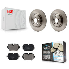 Charger l'image dans la galerie, Rear Brake Rotors Ceramic Pad Kit For 16 Jaguar XJ L Portfolio/R-Sport with 3.0L