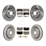 Front Rear Disc Brake Rotors And Ceramic Pads Kit For 2017 Cadillac ATS V