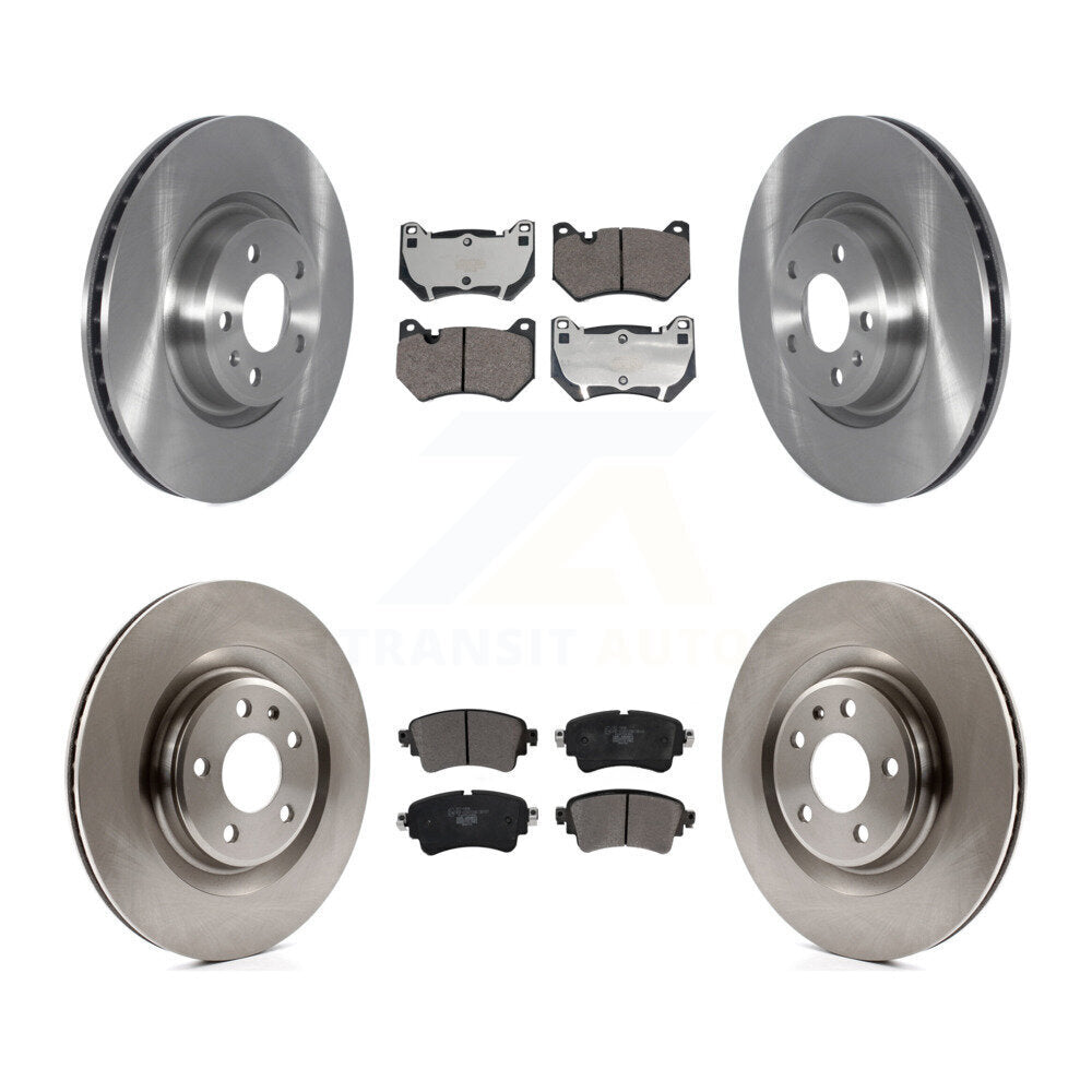 Front Rear Brake Rotor And Ceramic Pad Kit For 2018 Audi Q5 With Brembo Calipers