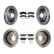 Charger l'image dans la galerie, Front Rear Brake Rotors Ceramic Pad Kit For Ford F-150 With Manual Parking