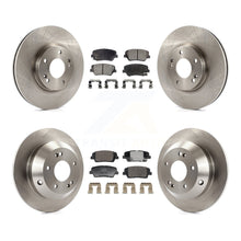 Charger l'image dans la galerie, Front Rear Disc Brake Rotor And Ceramic Pad Kit For Hyundai Santa Fe Kia Sorento