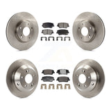 Front Rear Disc Brake Rotor And Ceramic Pad Kit For Hyundai Santa Fe Kia Sorento