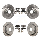 Front Rear Disc Brake Rotors And Ceramic Pads Kit For Cadillac XTS K8T-104483