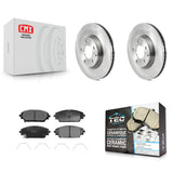 Front Disc Brake Rotors And Ceramic Pads Kit For 2020-2023 Mazda CX-30 K8T-104491