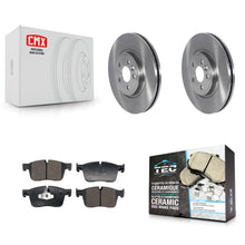 Charger l'image dans la galerie, Front Disc Brake Rotors And Ceramic Pads Kit For Jaguar F-Pace K8T-104494