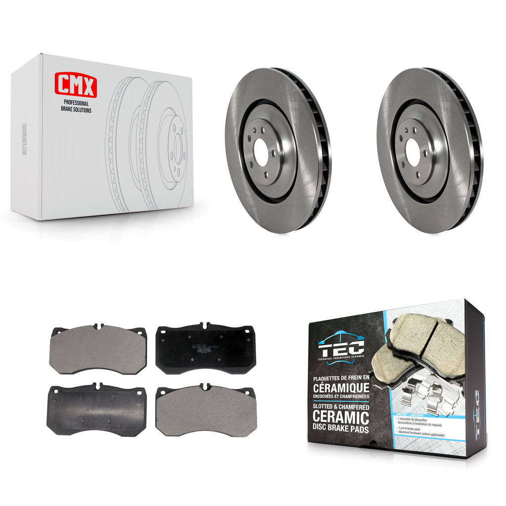Front Disc Brake Rotors And Ceramic Pads Kit For Audi A7 Quattro A8 S8 S7