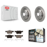 Rear Disc Brake Rotors And Ceramic Pads Kit For 2022-2023 Ford Maverick