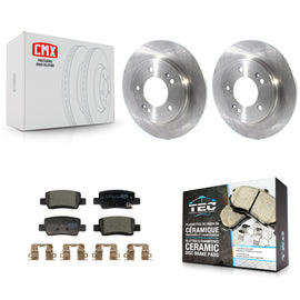 Rear Brake Rotor Ceramic Pad Kit For Hyundai Elantra With Electric Parking