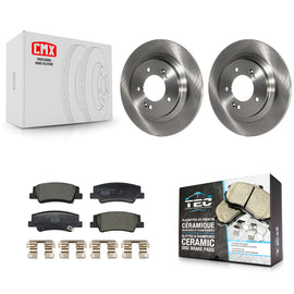 Rear Disc Brake Rotors And Ceramic Pads Kit For Hyundai Sonata Kia K5 K8T-104528