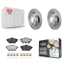 Charger l'image dans la galerie, Rear Brake Rotors &amp; Ceramic Pad Kit For 2020-2023 Nissan Sentra Disc rear brakes