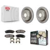 Rear Disc Brake Rotors And Ceramic Pads Kit For Cadillac XTS K8T-104532