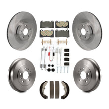 Charger l'image dans la galerie, Front Rear Brake Rotor Ceramic Pad Drum Kit (7Pc) For 16 Ford Focus RS FMSI=1004