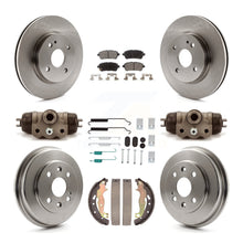 Load image into Gallery viewer, Front Rear Disc Brake Rotor Ceramic Pad And Drum Kit (9Pc) For 2011-2014 Mazda 2