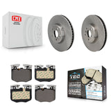 Front Brake Rotor & Ceramic Pad Kit For BMW 330i xDrive 530i 330e 430i Toyota GR