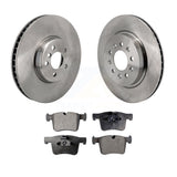 Front Disc Brake Rotors And Ceramic Pads Kit For BMW 330i GT xDrive K8T-104577