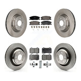 Front Rear Disc Brake Rotors And Ceramic Pads Kit For Dodge Charger K8T-104595