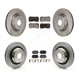 Front Rear Disc Brake Rotors And Ceramic Pads Kit For Dodge Charger K8T-104596