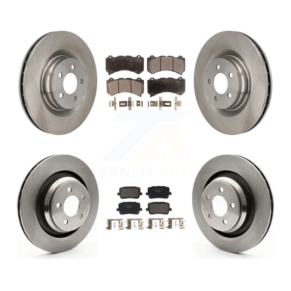 Front Rear Brake Rotor & Ceramic Pad Kit For Dodge Charger SRT 392 with RWD 6.4L