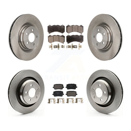 Front Rear Brake Rotor & Ceramic Pad Kit For Dodge Charger SRT 392 with RWD 6.4L