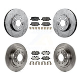 Front Rear Brake Rotors & Ceramic Pad Kit For GMC Terrain With 321mm Diameter Rotor K8T-104615